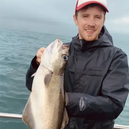 man with fish