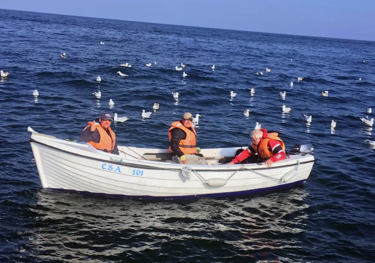 People on boat