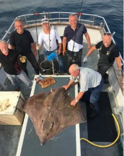 Group of Sean Anglers onboard boat With Atlantic Whale and Wildlife Tours